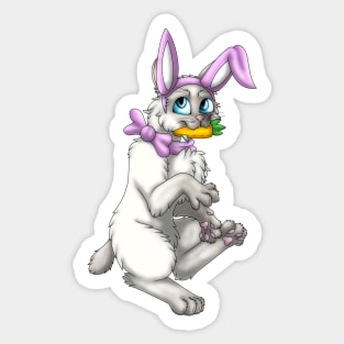 Bobtail BunnyCat: Fawn Point (Pink) Sticker